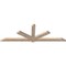 Ekena Millwork Kennewick Smooth Timber Gable Bracket, Douglas Fir, 108"W x 36"H x 3 1/2"D x 5 1/2"F, 8/12 Pitch GBW108X36X0406KEN00SDF - alternate 4